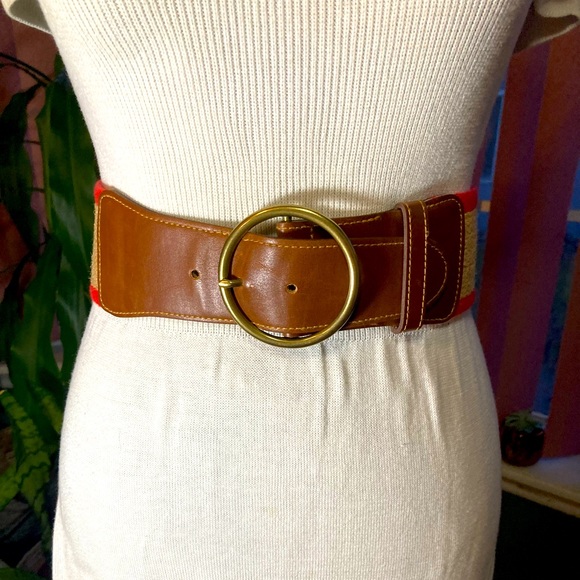 LOFT Accessories - Ann Taylor Loft leather and jute belt